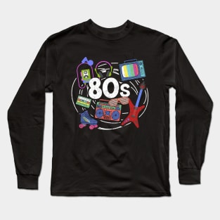 Awesome Retro 80s Vintage Throwback Novelty Long Sleeve T-Shirt